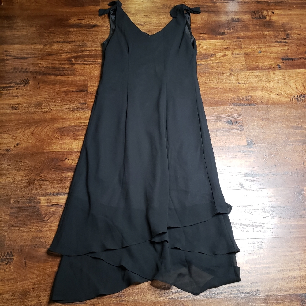 Megan Lee Black Sleeveless Dress Sz 10